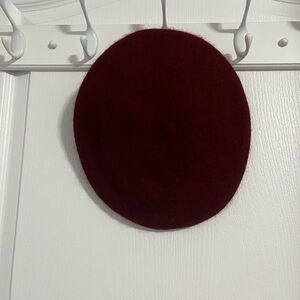 Elegant Burgundy Beret